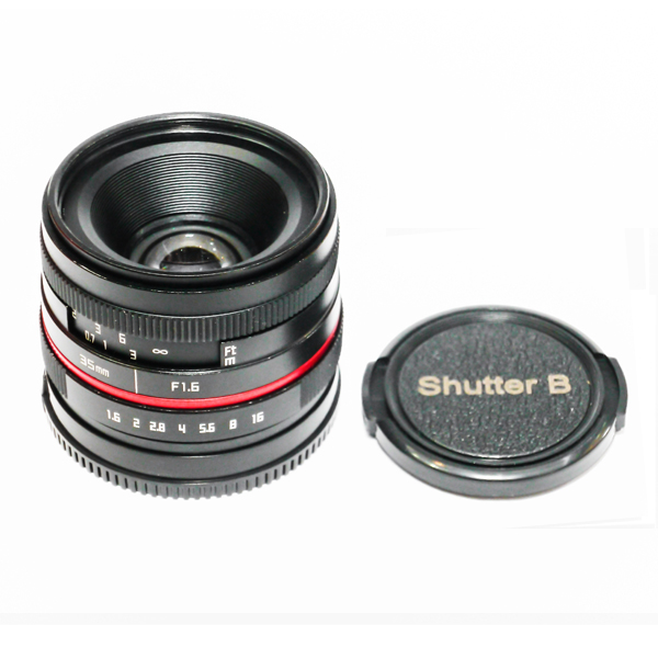 Lens Shutter B 35mm F1.6 Manual Focus For Micro43